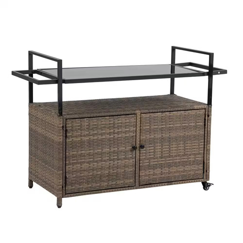Outdoor wicker bar - wicker,