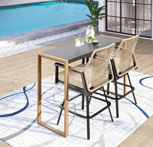 Piece outdoor bar - 3, set