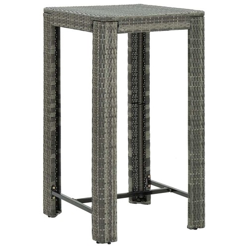 Vidaxl patio bar table - table, gray
