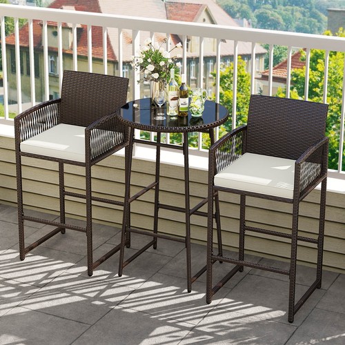 Pcs wicker patio bar - patio, set