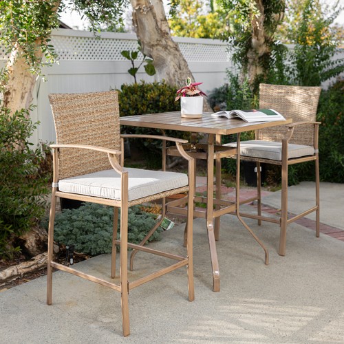 3pcs outdoor patio rattan - 3pcs,